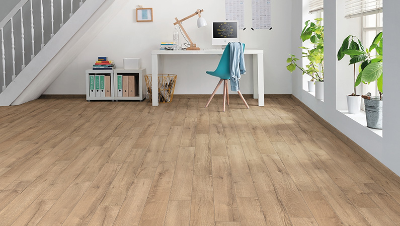 Ламинат Haro Tritty 100 Loft 4V Дуб Верано 535370 фото в интерьере